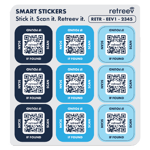[RTS001] Retreev - Smart Stickers - Blue