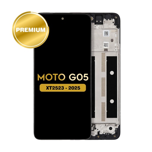 [LCD-XT2523-WF-BK] LCD Assembly With Frame For Motorola Moto G05 (XT2523/2025) All Colors (Premium)