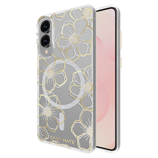 [CM056856] Case-mate - Floral Gems Case With Magnet For Samsung Galaxy S25 Edge - Gold