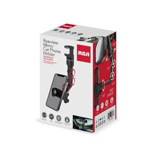 [EL-TT-CM-15] RCA CM-15 Rearview Car Mount – Adjustable Multi-Joint Phone Holder for Universal Use